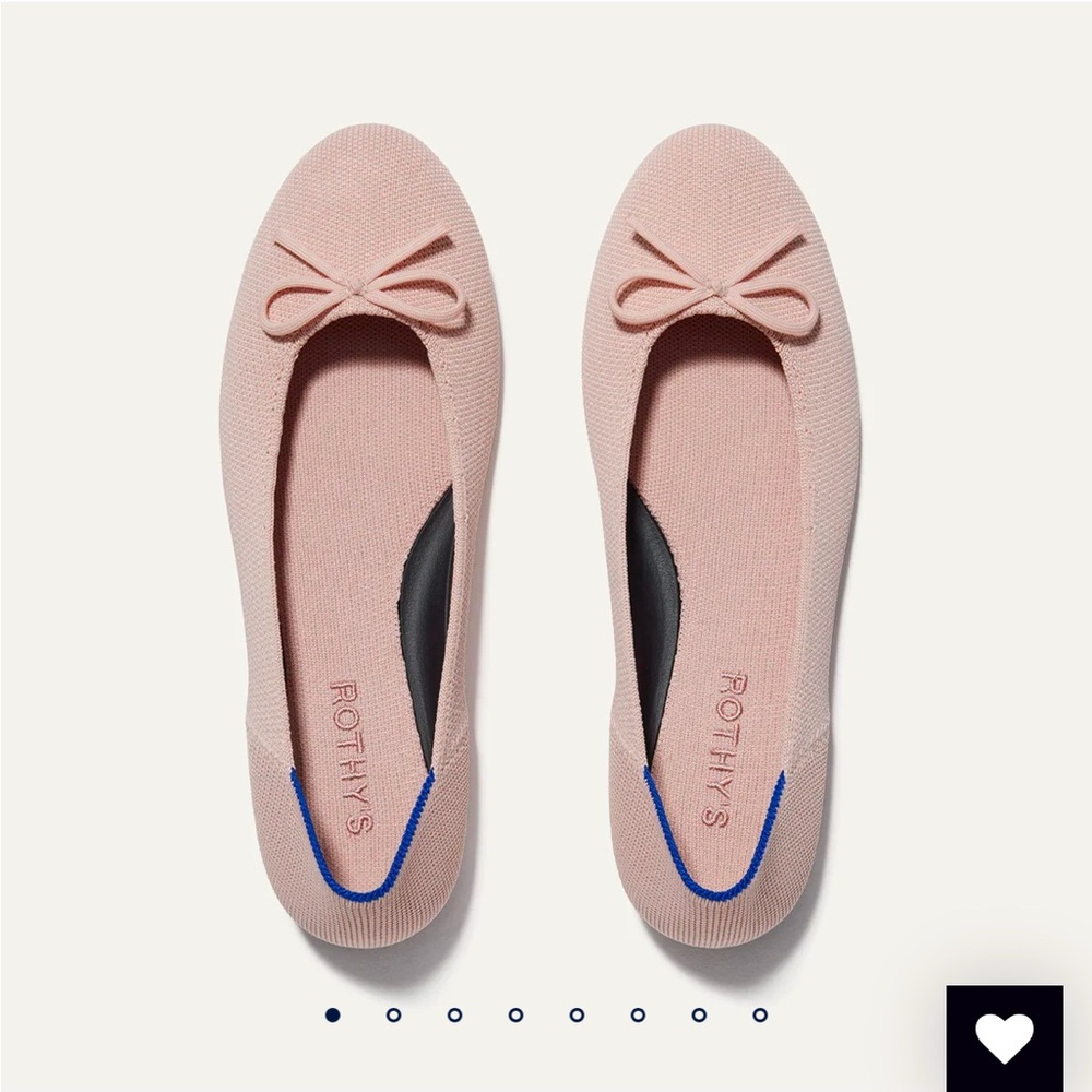 New In Box Rothy Ballerina flats. 7.5, pink